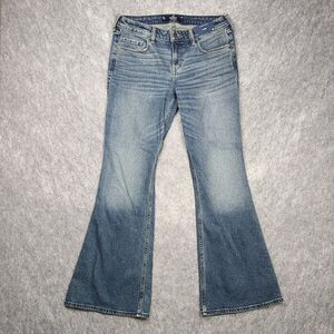 NEW Hollister Jeans Womens 29R (32x31)‎ Low Rise Flare Vintage Stretch Boho
